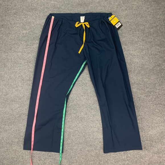 WonderWink Origin Papa Drawstring Scrub Pants Women Mens 3XP Petite Pockets - Picture 10 of 14